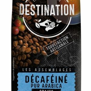 KAWA ZIARNISTA BEZKOFEINOWA ARABICA 100 % BIO 250 g - DESTINATION
