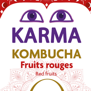 KOMBUCHA Z CZERWONYMI OWOCAMI BEZ CUKRU FAIR FOR LIFE DEMETER BIO 750 ml - KARMA