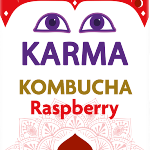 KOMBUCHA O SMAKU MALINOWYM NISKA ZAWARTOŚĆ CUKRÓW FAIR FOR LIFE DEMETER BIO 500 ml - KARMA