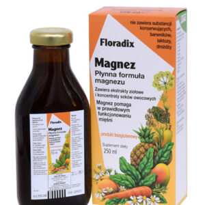 MAGNEZ W PŁYNIE BEZGLUTENOWY 250 ml - SALUS (FLORADIX)