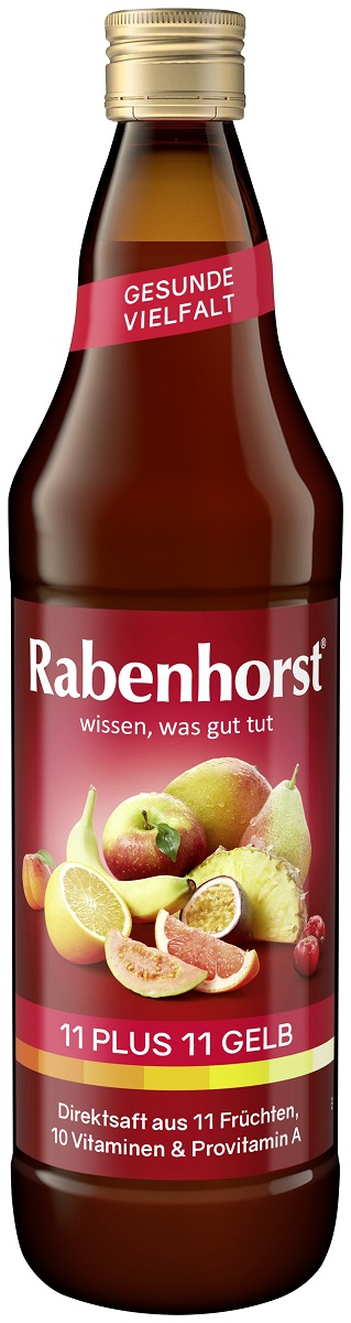 SOK WIELOOWOCOWY (ŻÓŁTY) MULTIWITAMINA 11 PLUS 11 NFC 750 ml - RABENHORST