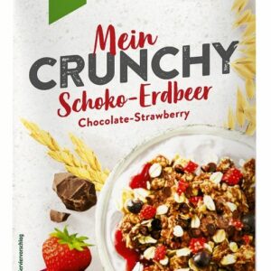 CRUNCHY CZEKOLADOWO - TRUSKAWKOWE BIO 375 g - BOHLSENER MUHLE