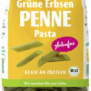 MAKARON PROTEINOWY (Z GROSZKU ZIELONEGO) PENNE BEZGLUTENOWY BIO 300 g - RAPUNZEL