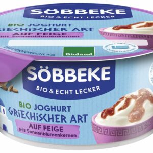 JOGURT TYPU GRECKIEGO Z FIGAMI I SŁONECZNIKIEM BIO 150 g - SOBBEKE