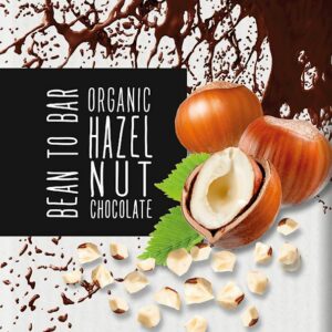 CZEKOLADA MLECZNA Z ORZECHAMI LASKOWYMI BIO 80 g - MEYBONA