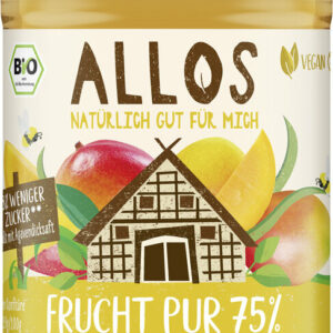 MUS Z MANGO (75 % OWOCÓW) BEZGLUTENOWY BIO 200 g - ALLOS