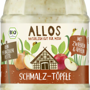 SMALCZYK WEGAŃSKI Z CEBULĄ I JABŁKIEM BEZGLUTENOWY BIO 250 g - ALLOS