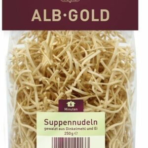 MAKARON (ORKISZOWY JAJECZNY) NITKI BIO 250 g - ALB GOLD