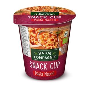 DANIE BŁYSKAWICZNE W KUBKU PASTA NAPOLI BEZ DODATKU CUKRÓW BIO 59 g - NATUR COMPAGNIE
