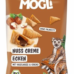 ROŻKI Z KREMEM ORZECHOWO - KAKAOWYM BEZGLUTENOWE BIO 30 g - MOGLI