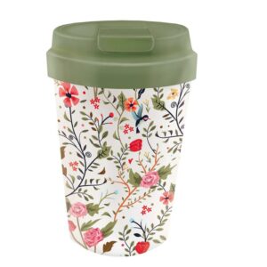 KUBEK PODRÓŻNY PTAKI I KWIATY 350 ml - CHIC-MIC