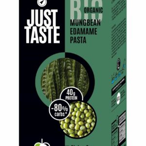 MAKARON PROTEINOWY (Z SOI EDAMAME I FASOLI MUNG) FETTUCCINE BEZGLUTENOWY BIO 250 g - JUST TASTE