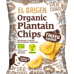 CHIPSY Z PLANTANA O SMAKU TRUFLI BEZGLUTENOWE BIO 80 g - EL ORIGEN