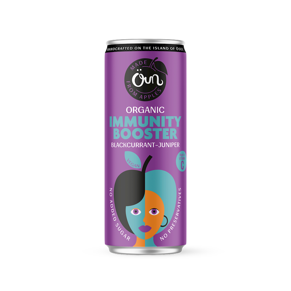 NAPÓJ MUSUJĄCY NA ODPORNOŚĆ CZARNA PORZECZKA - JAŁOWIEC BEZ DODATKU CUKRÓW BIO 250 ml - OUN