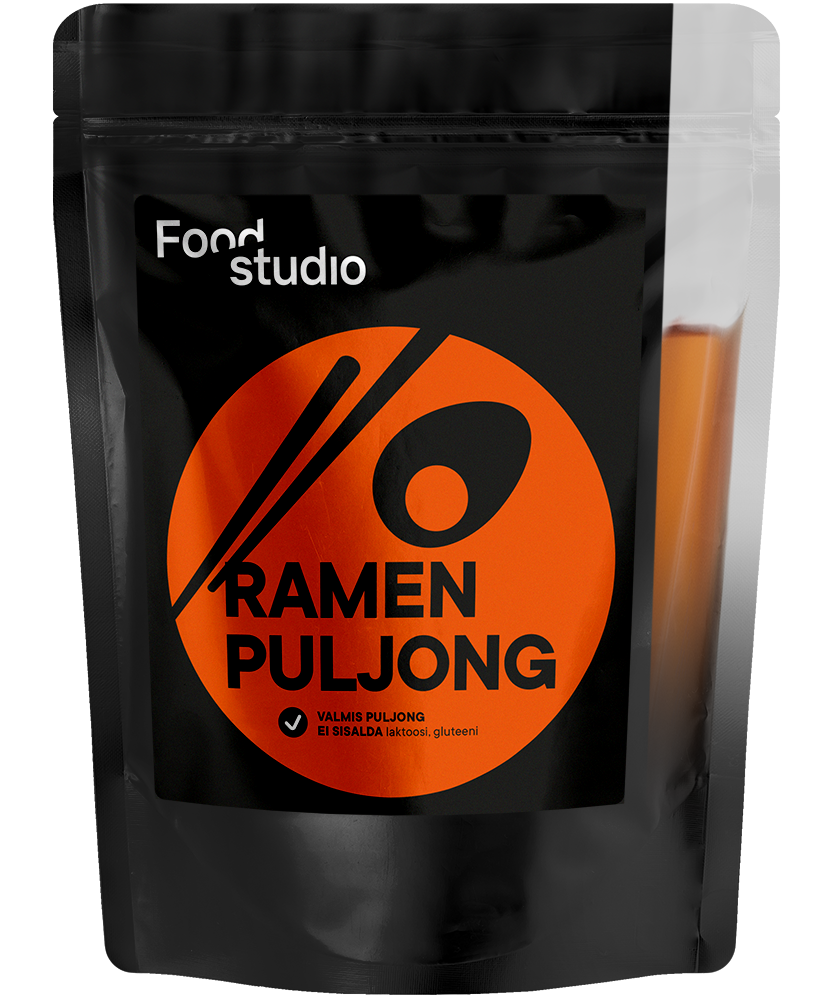 BULION DROBIOWO - WIEPRZOWY NA RAMEN W PŁYNIE BEZGLUTENOWY 350 ml - FOOD STUDIO