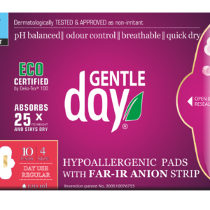 PODPASKI HIGIENICZNE Z PASKIEM ANIONOWYM NA DZIEŃ 10 szt. - GENTLE DAY
