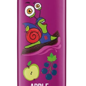 PRZEKĄSKA STRIPE JABŁKO - CZARNA PORZECZKA BEZ DODATKU CUKRÓW BEZGLUTENOWA 14 g - BOB SNAIL