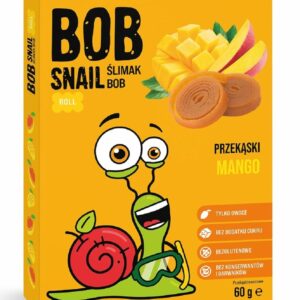 PRZEKĄSKA ROLL MANGO BEZ DODATKU CUKRÓW BEZGLUTENOWA 60 g - BOB SNAIL