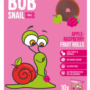 PRZEKĄSKI ROLL JABŁKO - MALINA BEZ DODATKU CUKRÓW BEZGLUTENOWE 100 g - BOB SNAIL