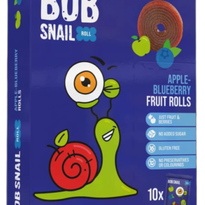 PRZEKĄSKI ROLL JABŁKO - BORÓWKA BEZ DODATKU CUKRÓW BEZGLUTENOWE 100 g - BOB SNAIL
