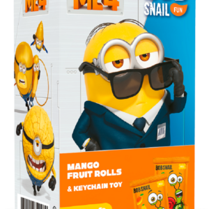 PRZEKĄSKA EAT & PLAY MANGO Z BRELOKIEM MINIONKI BEZGLUTENOWA 20 g - BOB SNAIL