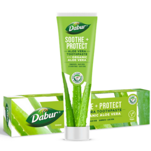 PASTA DO ZĘBÓW UKOJENIE + OCHRONA Z ALOESEM BEZ FLUORU 100 ml - DABUR