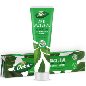 PASTA DO ZĘBÓW PRZECIWBAKTERYJNA Z NEEM BEZ FLUORU 100 ml - DABUR