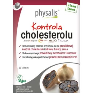 TABLETKI NA KONTROLĘ CHOLESTEROLU 30 szt. - PHYSALIS