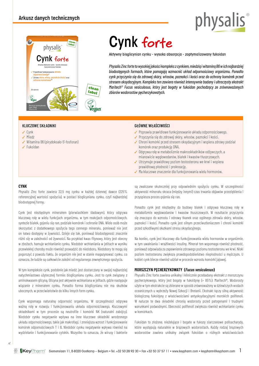 CYNK FORTE 30 TABLETEK - PHYSALIS - obrazek 2