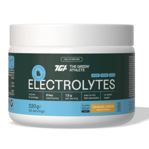 ELEKTROLITY O SMAKU POMARAŃCZY I CYTRYNY BEZGLUTENOWE 320 g - THE GREEN ATHLETE