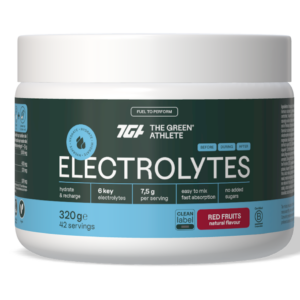ELEKTROLITY O SMAKU CZERWONYCH OWOCÓW BEZGLUTENOWE 320 g - THE GREEN ATHLETE