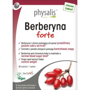 BERBERYNA FORTE 30 TABLETEK - PHYSALIS