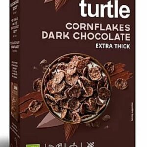 PŁATKI KUKURYDZIANE W POLEWIE Z CZEKOLADY CIEMNEJ BEZGLUTENOWE BIO 250 g - TURTLE