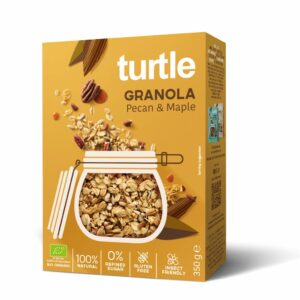 GRANOLA ORZECHY PEKAN - SYROP KLONOWY BEZGLUTENOWA BIO 350 g - TURTLE