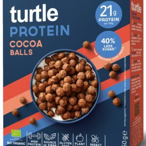 KULKI PROTEINOWE KAKAOWE BEZGLUTENOWE BIO 250 g - TURTLE