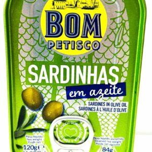 SARDYNKI PORTUGALSKIE W OLIWIE Z OLIWEK 120 g (84 g) - BOM PETISCO