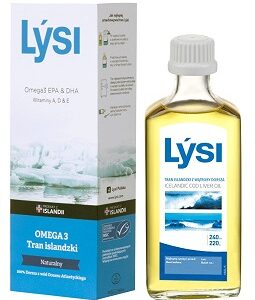 TRAN ISLANDZKI MSC OMEGA-3 (1080 mg) NATURALNY 240 ml - LYSI