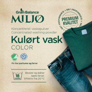 PROSZEK DO PRANIA KOLOROWYCH UBRAŃ (KONCENTRAT) ECO 785 g (18 PRAŃ) - GRON BALANCE
