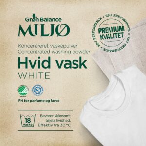 PROSZEK DO PRANIA BIAŁYCH UBRAŃ (KONCENTRAT) ECO 785 g (18 PRAŃ) - GRON BALANCE