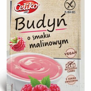 BUDYŃ O SMAKU MALINOWYM BEZGLUTENOWY 40 g - CELIKO