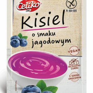 KISIEL O SMAKU JAGODOWYM BEZ DODATKU CUKRÓW BEZGLUTENOWY 40 g - CELIKO