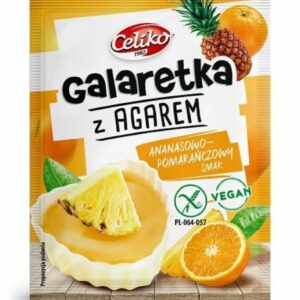 GALARETKA Z AGAREM ANANAS - POMARAŃCZA BEZGLUTENOWA 45 g - CELIKO