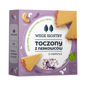 WEGAŃSKA ALTERNATYWA SERA Z ORZECHÓW NERKOWCA Z PAPRYKĄ CHIPOTLE BEZGLUTENOWA 140 g - WEGE SIOSTRY