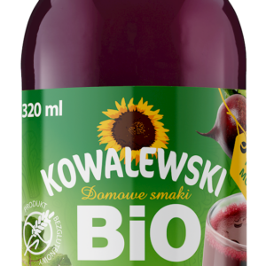 ZAKWAS Z BURAKÓW ĆWIKŁOWYCH NIEPASTERYZOWANY BEZGLUTENOWY BIO 320 ml - KOWALEWSKI