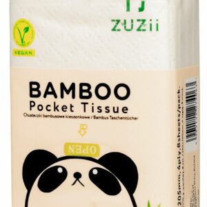 CHUSTECZKI BAMBUSOWE KIESZONKOWE 4 - WARSTWOWE 8 x 8 szt. - ZUZII