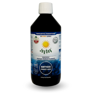 KONCENTRAT NAPOJU PROBIOTYCZNEGO OWOCE LASU BEZGLUTENOWY BIO 500 ml - JOY DAY