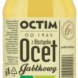OCET JABŁKOWY 6 % NIEFILTROWANY BIO 750 ml - OCTIM