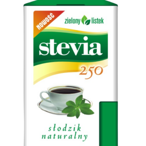 STEVIA PASTYLKI W DOZOWNIKU (250 szt) 13 g - ZIELONY LISTEK
