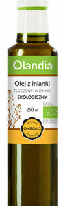 OLEJ Z LNIANKI TŁOCZONY NA ZIMNO BIO 250 ml - OLANDIA