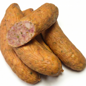 KIEŁBASA GRILLOWA Z MAJERANKIEM BIO 450 g - WASĄG (Z PÓŁKI - PRODUKT SEZONOWY)